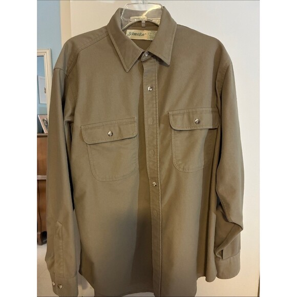 St. John's Bay Other - St. John's Bay Beige Button-Up Cotton Shirt